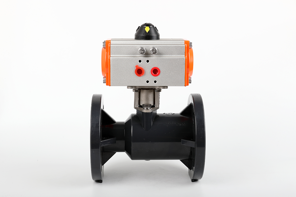 巴林右气动法兰一体球阀